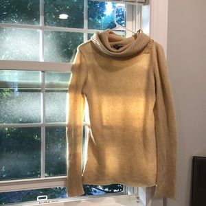 Theory Woolblend Turtleneck Cowl Neck Sweater